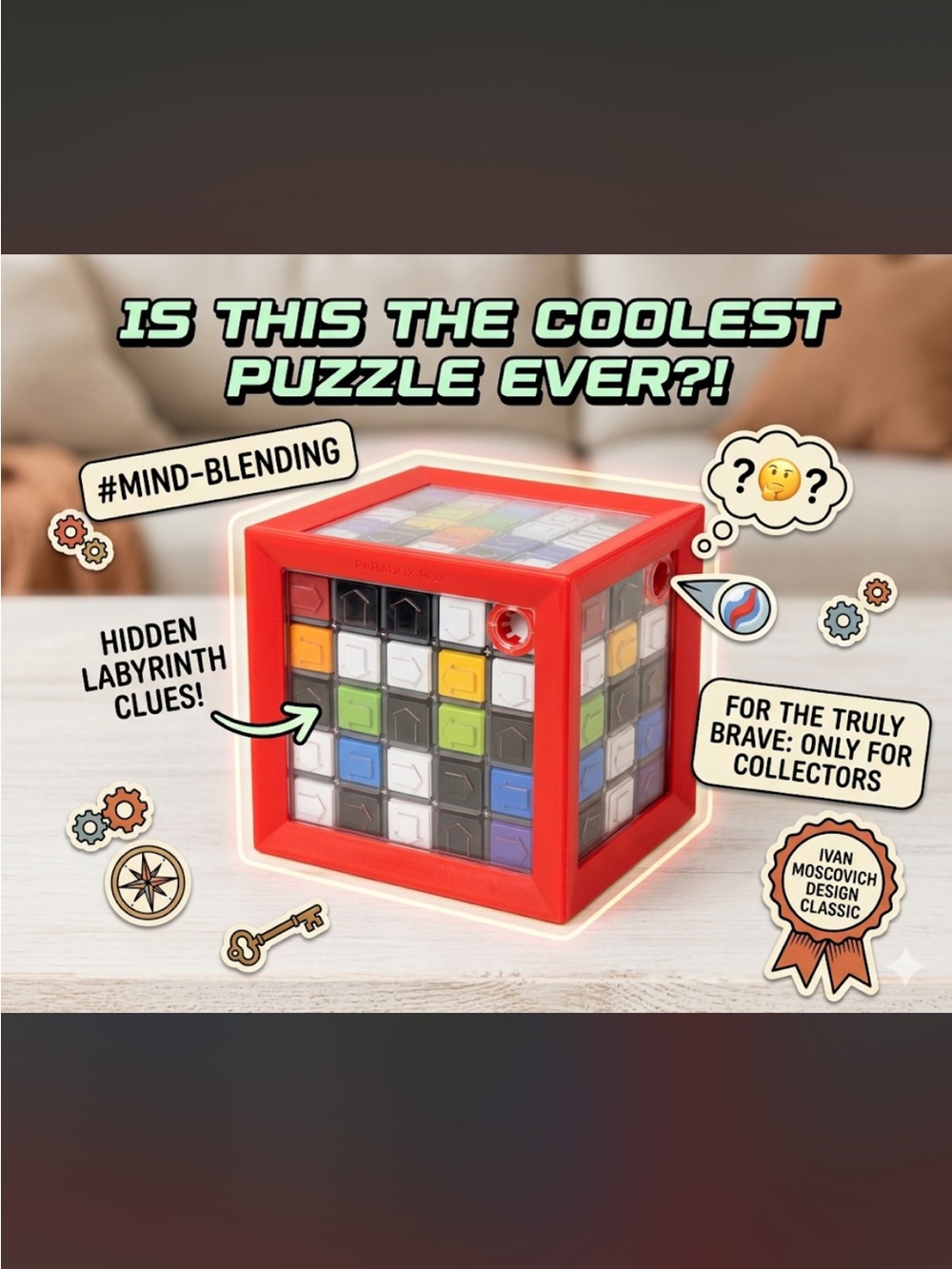 Fat Brain Toys Paradox Box Cube Puzzle by Ivan Moscovich